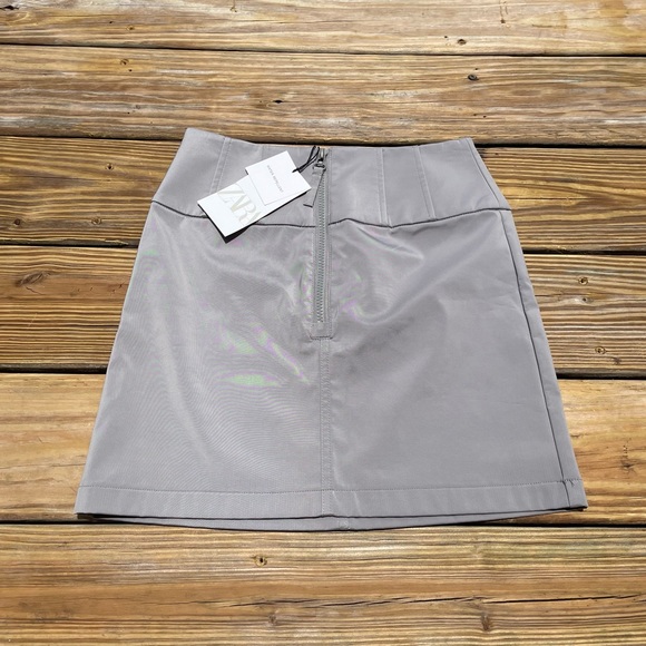 Zara Dresses & Skirts - Zara Water Repellent Gray Skirt